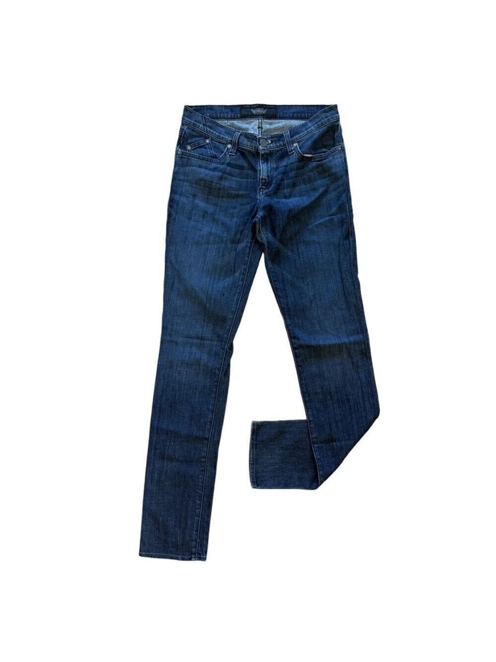 Rock & Republic Berlin Skinny Jeans Dark Wash Studded R Low Rise Size 29x34